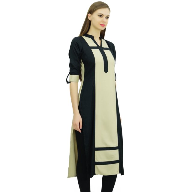 Phagun Women Rayon Straight Pannel Kurta Casual Summer Tunic Blouse