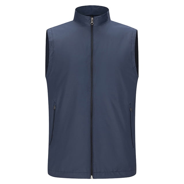 MeetoTime Women's Windproof Vest Lightweight Zipper Up Sleeveless Jacket Outwear with Pockets