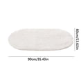 thumbnail image 2 of Maplenight Oval Bathroom Rugs Non Slip Washable 35x24in Soft Absorbent Bath Rugs Quick Dry Anti Mold Shower Rug for Bathroom Floor Tub and Shower White, 2 of 5