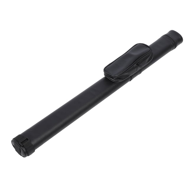 Pool Cue Case, Pool Cue Carrying Case Portable PU Adjustable Shoulder Strap Foldable for 1/2 Billiard Cue