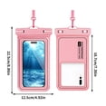 thumbnail image 3 of Birdeem Waterproof Phone Pouch,Universal 7X3.5 Inch Touchscreen Dry Bag Case with Lanyard,Submersible Protector for Swimming Hiking Kayaking Floating Protection, 3 of 9