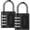 B, variant on LSLJS 2PCS Combination Padlock Long Shackle Lock 4 Digit Resettable Combination Lock, Home Accessories