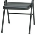 thumbnail image 4 of MECO Sudden Comfort Chaise Pliante Tout en Acier pour Intérieur et Extérieur, Noire (Ensemble de 4), 4 of 4