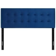 thumbnail image 2 of Modway Emily Tête de Lit Capitonnée en Velours de Performance Grand Lit, Bleu Marine, 2 of 5