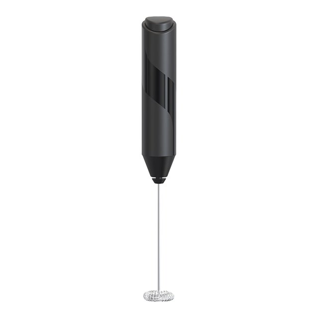 Amdohai Mousseur à Lait Électrique avec Fouet en Acier Inoxydable, Noir