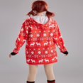 thumbnail image 3 of Robe à Capuche de Noël pour Femmes - avec Imprimé Cerf/neigeur et Manches Longues, 3 of 6