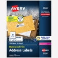 thumbnail image 1 of Avery Waterproof Printable Address Labels with Sure Feed, 1" x 2-5/8", White, Ultrahold Permanent Adhesive, Laser Printers, 1,500 Blank Mailing Labels, Gre, 1 of 10