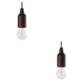 thumbnail image 1 of maskred Pull Cord Light Hanging Bulb Tent Camping Lamp Battery Operated black 5.5x16.5mm 2Set, 1 of 6