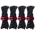 thumbnail image 1 of Thinsony 4 Pieces Tent Rope Hiking Wire Camping Supplies Multicolored Multifunctional Outdoor Lanyard Reflective Practical Safety Black 1Set, 1 of 6