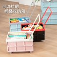 thumbnail image 2 of Chariot Pliable Chariot Roulant Polyvalent Chariot de Magasinage Pliant avec Couvercle Valise Pliable avec Couvercle Chariot Roulant à 4 Roues 30 Litres Grande Capacité Rose, 2 of 8