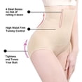 thumbnail image 3 of SNNROO Gaines de Contrôle du Ventre pour Femmes Culottes Sexy Extra Fermes Grande Taille TP-4TG, 3 of 6