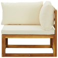 thumbnail image 3 of vidaXL Sectional Corner Sofas 2 pcs with Cushions Cream White, 3 of 5