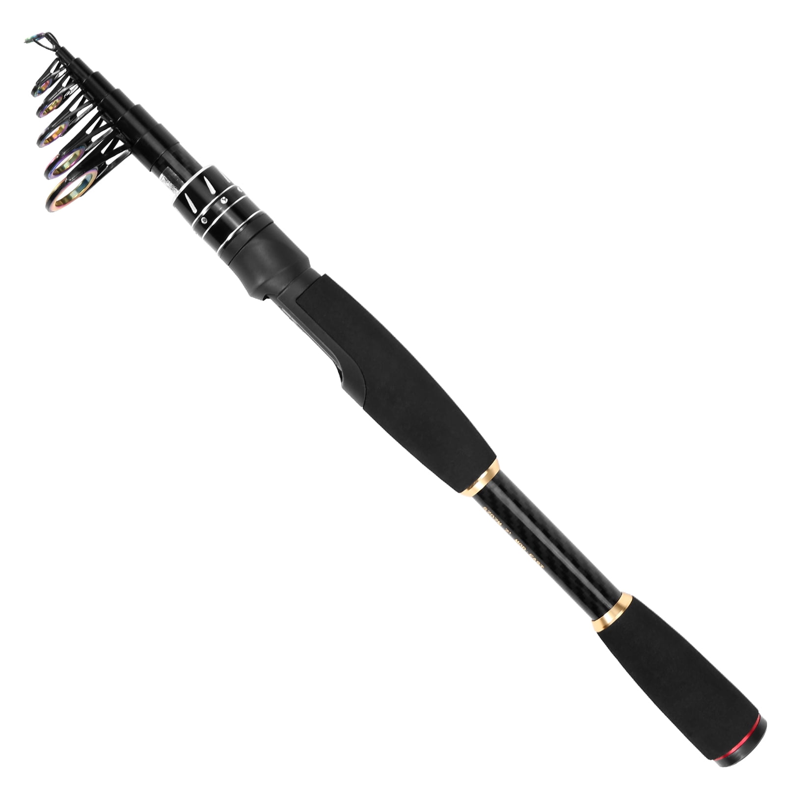 Yeacher 2.1m Carbon Spinning Rod Portable Fishing Rod Lightweight Telescopic Travel Fishing Rod Ultra-Sensitive Sea Saltwater Freshwater Rod