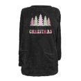 thumbnail image 4 of Qertyioot Chandails à Col Rond de Noël pour Femmes, Hauts Blouse à Manches Longues Chauds à Imprimé Ample avec Poche pour l'Hiver et le Rond, 4 of 4