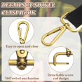 thumbnail image 3 of 1.3 Inch Swivel Clasp Hooks, 2 Pcs Detachable Snap Hook for Bag Strap Purse Lanyard DIY Craft Hardware, Bronze, 3 of 7