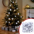 thumbnail image 4 of TopLLC 32 Pcs Christmas Tree Hanging Ornaments Set, Pre-Tied Shatterproof Plastic Assorted Baubles with Rope, Glitter Xmas Tree Decorative Pendants Christmas Decorations for Party Holiday Wedding, 4 of 6