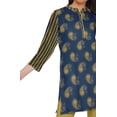 thumbnail image 4 of Moomaya Kurtis Courtes à Col Montant en Poly-Crêpe pour Femmes, Haut de Robe Imprimé, 4 of 5