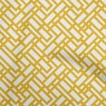 thumbnail image 1 of oneOone Velvet Yellow Fabric Geometric Dress Material Fabric Print Fabric By The Yard 58 Inch Wide, 1 of 4