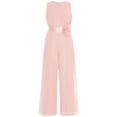 thumbnail image 4 of Sholeno Combinaisons Sans Manches pour Filles, Robe de Mariage Formelle en Chiffon, Combinaison de Danse Rose 16, 4 of 7