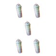 thumbnail image 3 of Maytalsory Straw Lid Cup Convenient Sipping Easy To Carry For Everyday Plastic Innovative Rainbow Water Bottle Drinking Cup light green 550ml 5Set, 3 of 6
