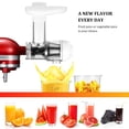 thumbnail image 2 of Juicer Attachment Accessories Reusable Juice Extractor Spare Parts Fruit Vegetable Food Grinder Kitchen Tools Stainless Steel White, 2 of 8