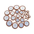 thumbnail image 1 of lionlar 25x Sax Leather Pads Replacements 10mm to 52mm with Multi Size for Sax Accessory, 1 of 9