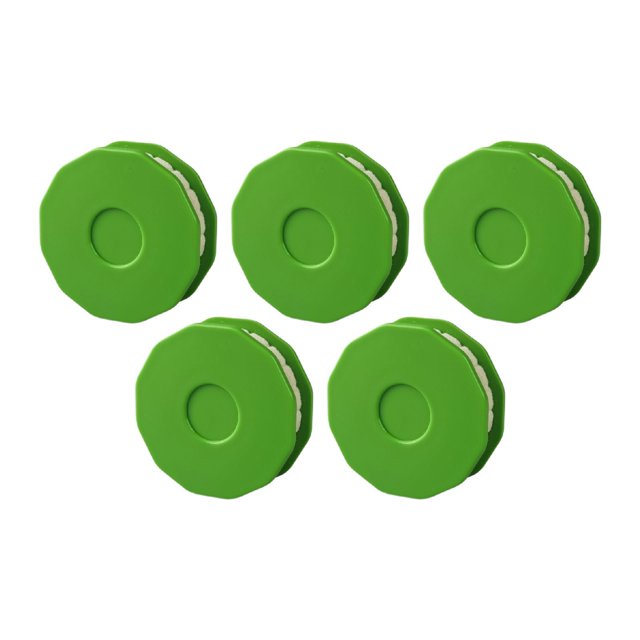 jinwen 5 Pieces Bike Chain Oiler Lubricator Portable Round Maintenance Tool Green