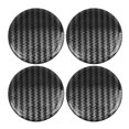 thumbnail image 1 of Unique Bargains Carbon Fiber Style Car Emblem Wheel Rim Center Hub Cap Sticker Clear Resin 4pcs, 1 of 4