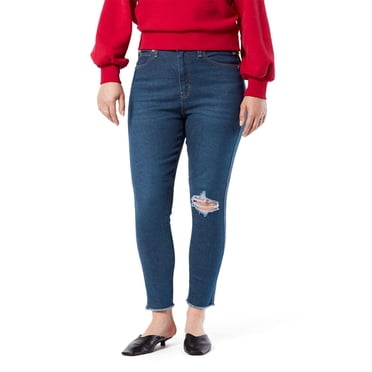 Levi Strauss Signature.MC Jean filiforme taille haute d'époque pour femme