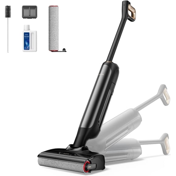 MOVA M10 Wet Dry Cordless Mop Vacuum, 18000Pa Suction, 180° Lie-Flat, Dual Edge with Hor Air Self-Drying