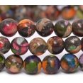 thumbnail image 2 of Bracelet Extensible Unisexe en Perles Rondes de 6 mm, Pierre Précieuse Jaspe Pyrite Sédiment Marin Teinte Multicolore 6,5 Pouces, 2 of 2