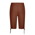 thumbnail image 4 of Weiqiqre Mens Pants Solid Color Casual Pants Casual Loose Straddle Pants Amall Foot Pants Full Length Pants Perfect for Outdoor Work and Casual Streetwear in Spring and Fall Seasons, 4 of 7