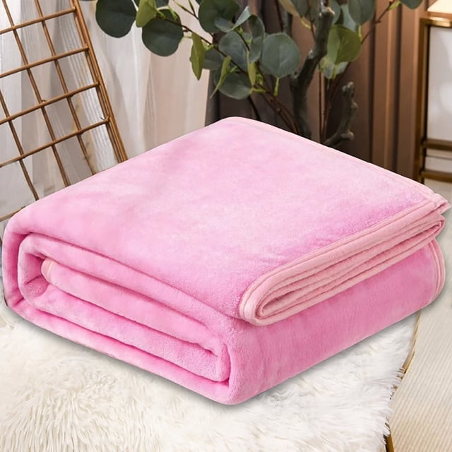 Vaidha Super Soft Warm Solid Warm Fleece Blanket Throw Rug Sofa Bedding 70x100cm