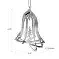 thumbnail image 2 of Christmas Spinning Silver Metal Ornament Bell - Set of 12, 2 of 3