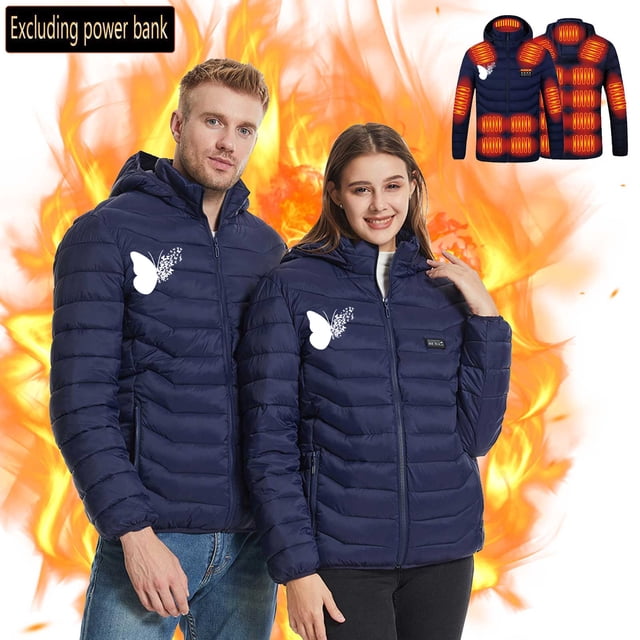 Fall Jacket for Woman USB Intelligent Constant Temperature Heated Windproof Plus Size Coat For Men And Women Winter 21 Heated Jacket Coat Womens Jackets on Clearance