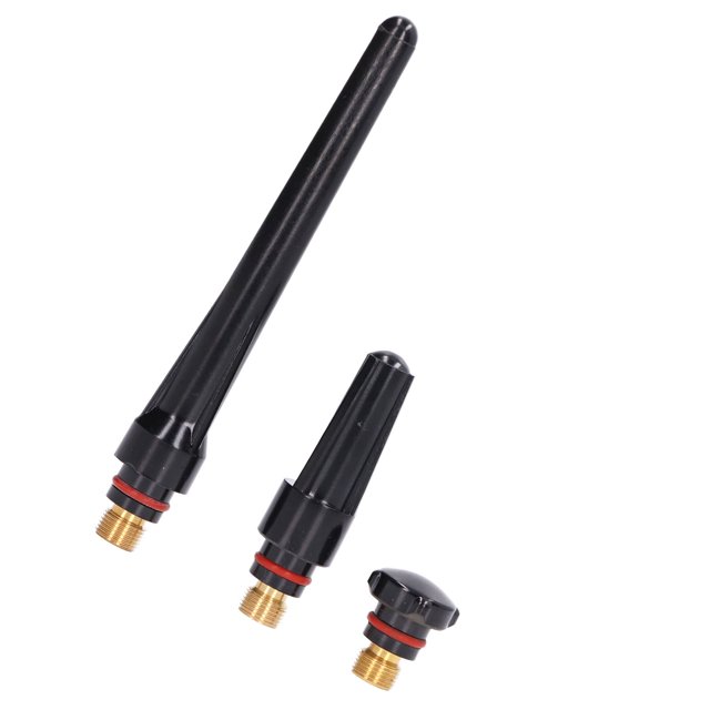 QIILU Welding Accessory,TIG Back Cup,3Pcs TIG Gas Lens Chuck Body Accessory Back Cup Kit For SR WP‑17 WP‑18 WP‑26 TIG Welding