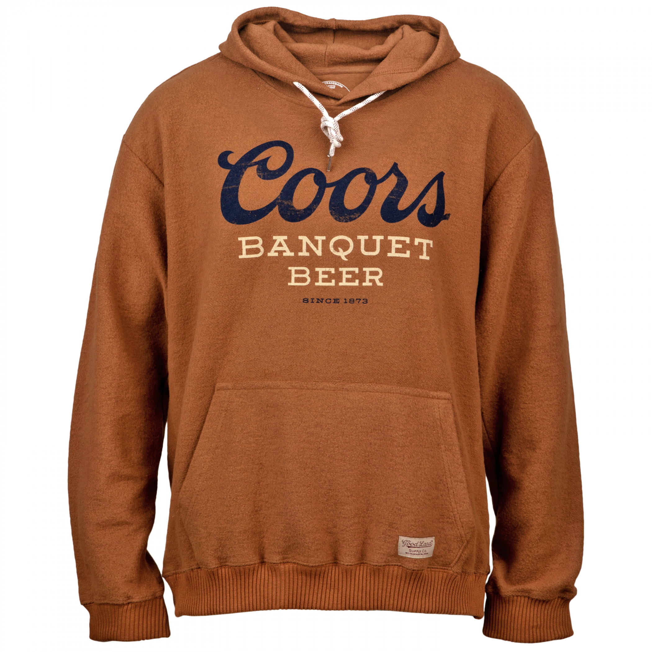 Coors Banquet Beer Distressed Logo Hoodie-Small