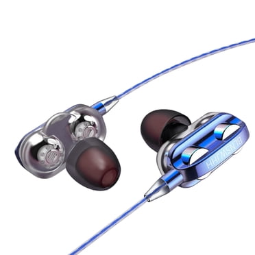 Écouteurs Sport Filaires Améliorés avec Micro, Écouteurs Intra-Auriculaires 3,5 mm pour Téléphone/PC, Version Audio Réglée avec Capture Vocale Claire