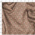 thumbnail image 4 of Soimoi Silk Fabric Dot & Floral Artistic Decor Fabric Printed Yard 42 Inch Wide, 4 of 5