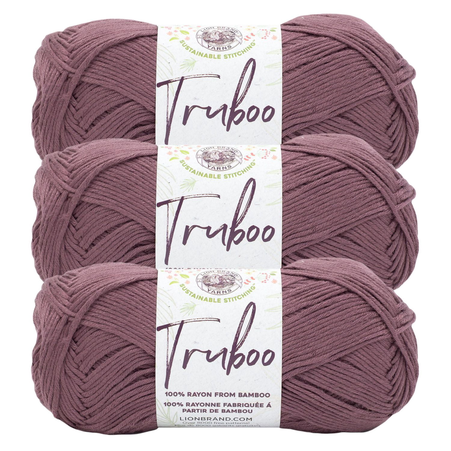 Fil Lion Brand Truboo Fil de Bambou #3 Léger/DK, 100g/ 220m