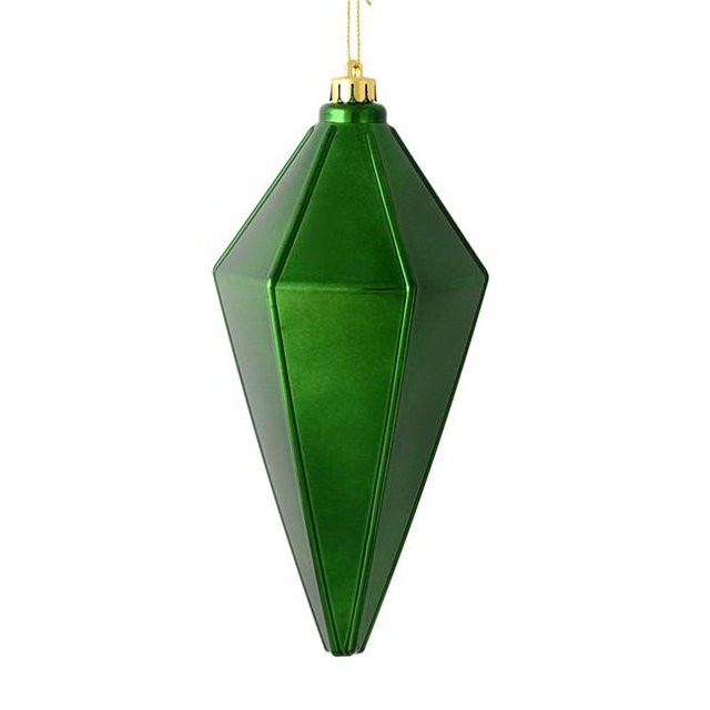 Vickerman M183024S 7 in. Emerald Shiny Lantern Christmas Ornament 4 per Bag