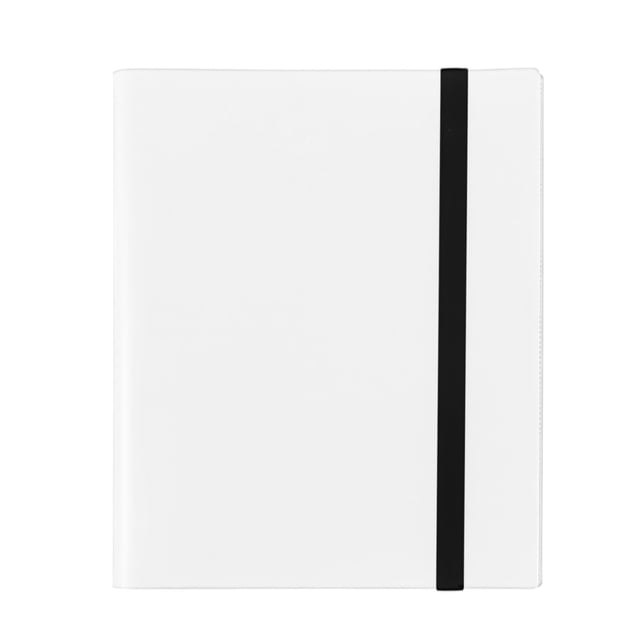 xaoyunyn 9 Pocket Trading Card Binder with 360 Side Loading Pockets and Elastic Strap for Sports Cards MTG and Baseball Protection
