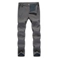 thumbnail image 1 of Lovzfmll Pantalon de Randonnée d'Hiver pour Homme, Robuste, Imperméable, Coupe-Vent, Doublé en Molleton, Multiples Poches pour l'Aventure Gris, TG, 1 of 6