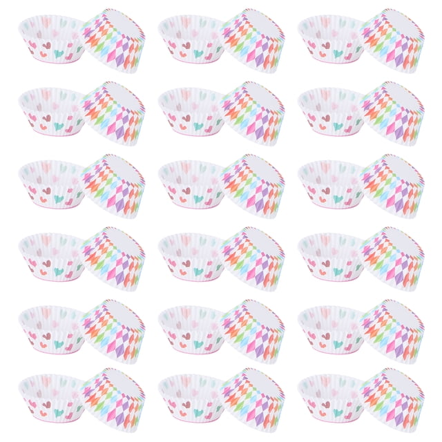 400pcs Oil-proof Disposable Muffin Paper Cups Cupcake Dessert Baking Supply