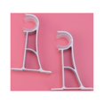thumbnail image 3 of MasteelfCA 2pcs Aluminum Alloy Curtain Rod Bracket Roman Style Pole Rack Thick Curtain Holder Curtain Drapery Rod Curtain Accessories Curtain Pole Holder Door Frame Hook(Single Bracket White), 3 of 8