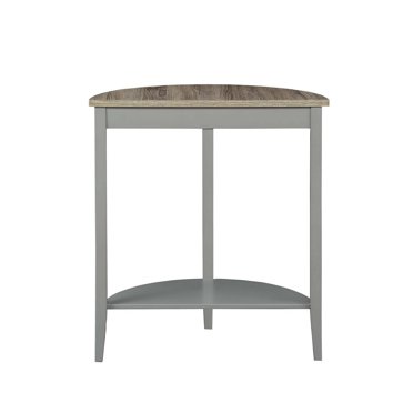 Console Justino d'ACME, chêne gris et fini gris