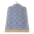 thumbnail image 2 of Portable Prayer Rug Praying Mat Folding Worship Carpet for Gifts Travel Home Gray, 2 of 8