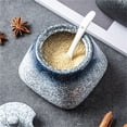 thumbnail image 4 of Sugar Bowl with Lid and Spoon, 430ml Ceramic Sugar Bowl, Japanese Salt Jar Container, 4 of 6