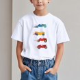 thumbnail image 2 of WRKEKC T-Shirts d'Été pour Garçons, T-Shirts Décontractés pour Garçons, T-Shirts Polyvalents Décontractés à Manches Courtes pour Enfants avec Motif Imprimé et Col Rond, 2 of 6