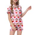 thumbnail image 2 of Luvoko Child Children DIY Anniversary Print Pajama Set Short Sleeve Button Up Top And Shorts, 2 of 5